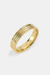 Polished Band Ring - 5mm - Gold