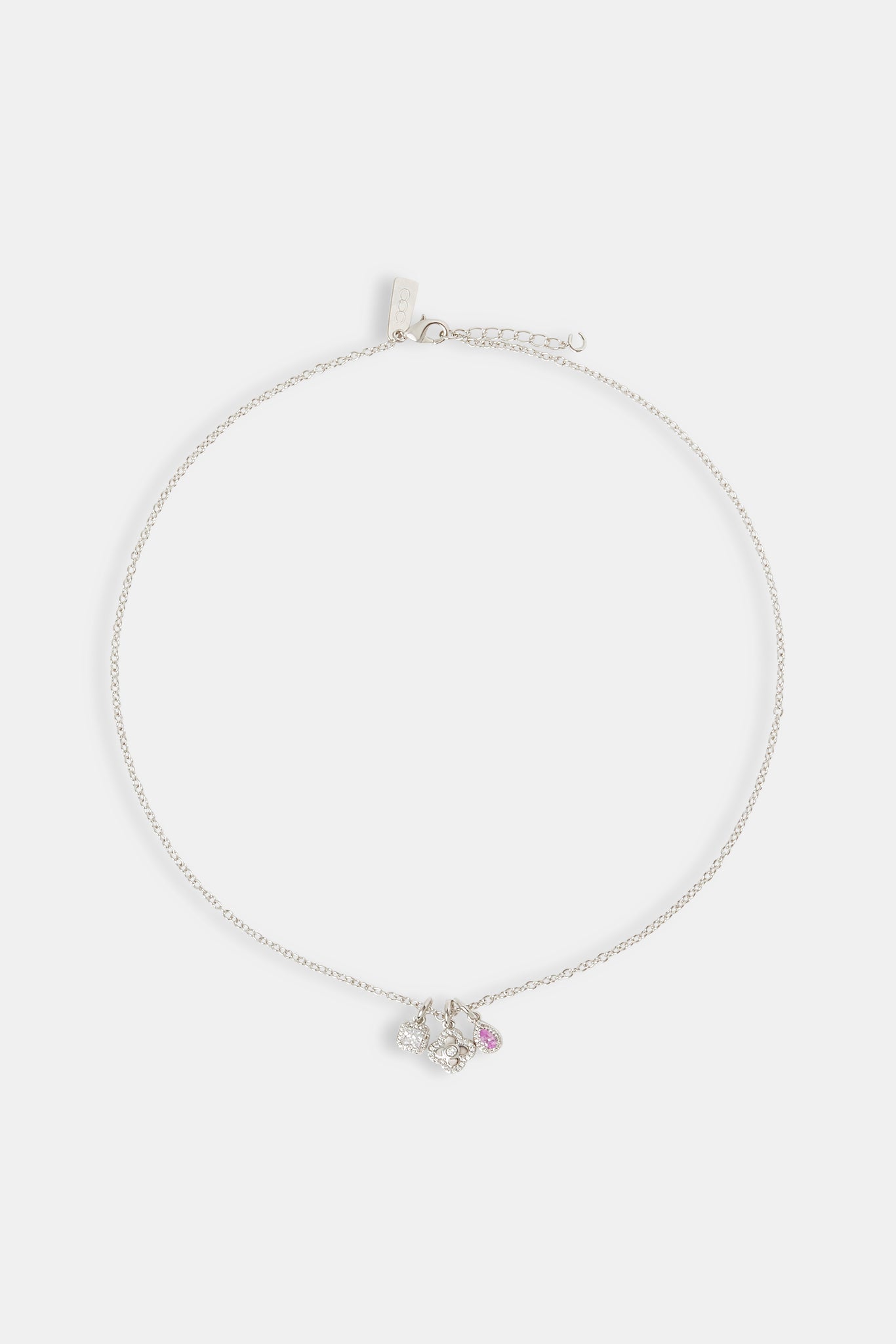 Triple Motif and Multi Gem Necklace - 10mm