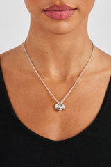 Triple Motif and Multi Gem Necklace - 10mm