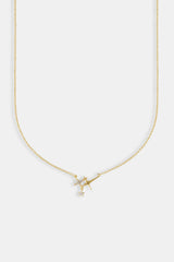 Triple Star Pendant Necklace Gold - 14mm