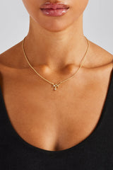 Triple Star Pendant Necklace Gold - 14mm