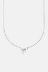 Triple Star Pendant Necklace White - 14mm