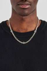 C & Cross Outline Cuban Chain - 6mm