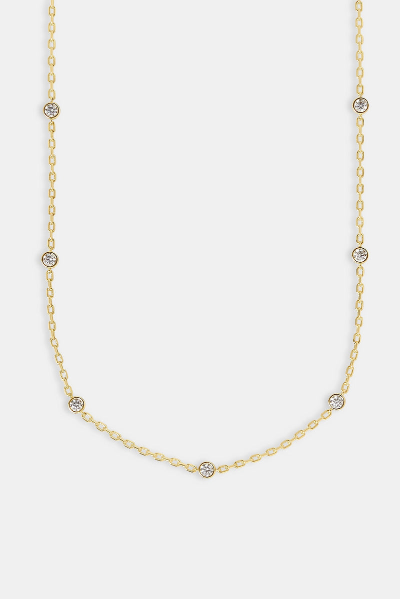 Gemstone Rolo Chain - 5mm - Gold