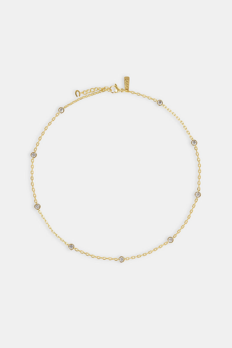 Gemstone Rolo Chain - 5mm - Gold