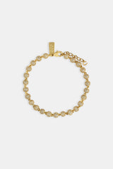 Iced Ball Bracelet - 5mm - Gold