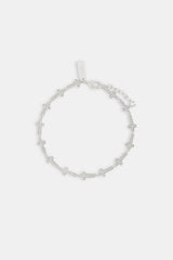 Iced Cross Connecting Bracelet - 6mm
