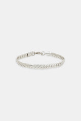 Polished Flat Cuban Bracelet - 5mm