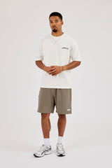 Cernucci Puff Print Relaxed Shorts - Taupe