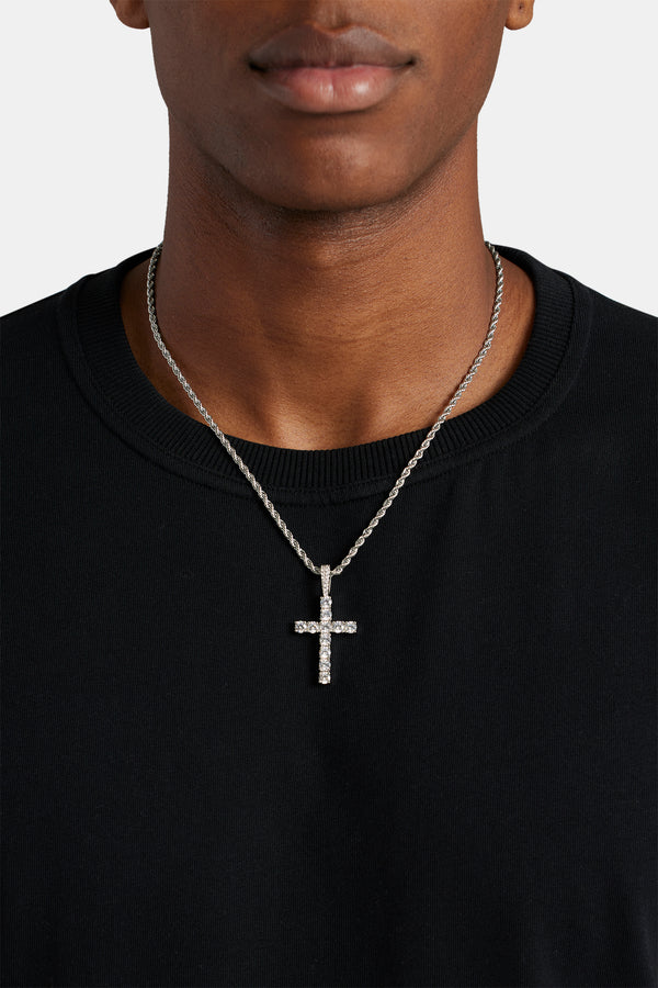 Iced Cross Pendant