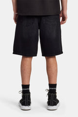 Denim Bermuda Jorts - Washed Black