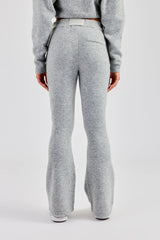 Knitted Flare Trouser - Grey