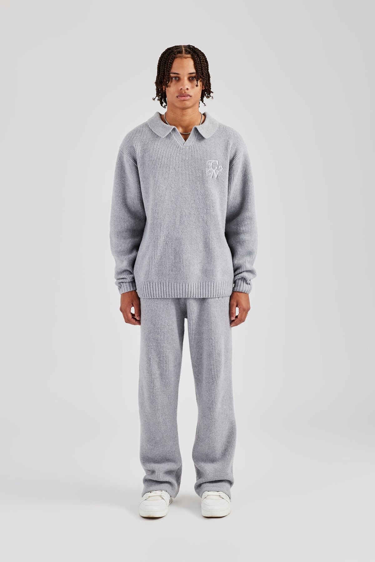 クロノス TECH SUEDE SWEATSHIRトレーナー Knit Collared Sweat 
