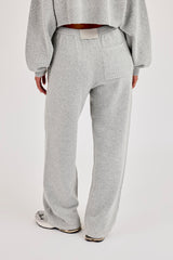 Cernucci Knitted Logo Wide Leg Jogger - Grey
