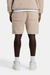 Textured Knitted Short - Beige