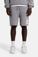 Textured Knitted Short - Grey