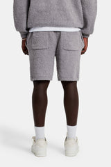 Textured Knitted Short - Grey