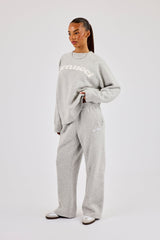 Knit Logo Sweat - Grey