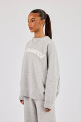 Knit Logo Sweat - Grey