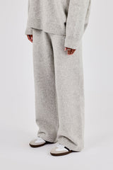 Knit Logo Jogger - Grey