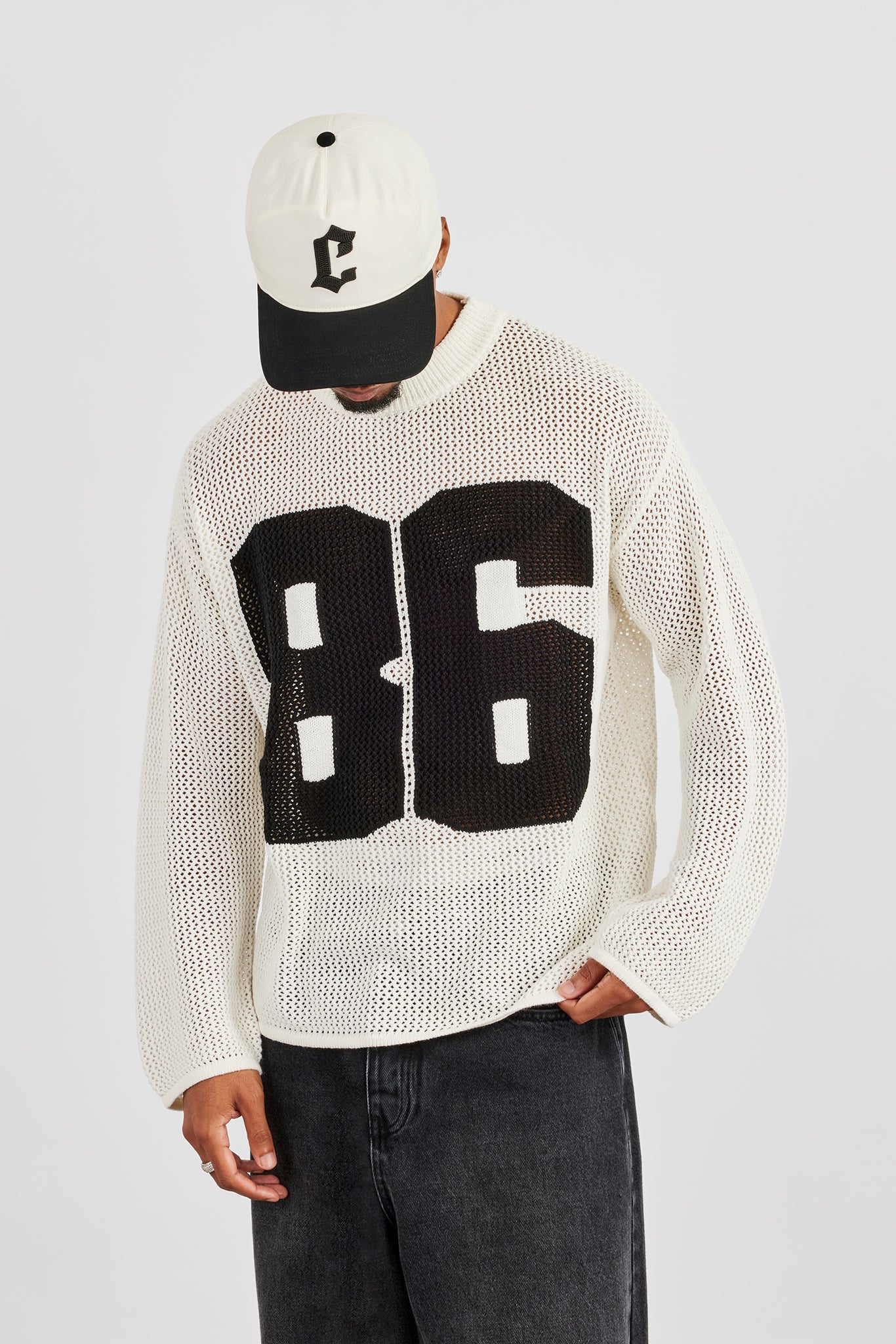 Long Sleeve 86 Knit Top - Off White