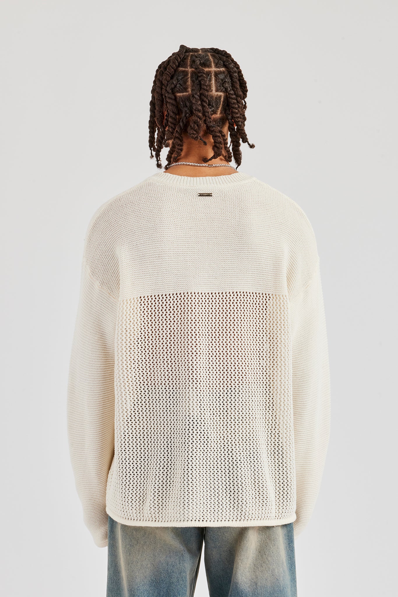 Long Sleeve 86 Knit Varsity - Ecru