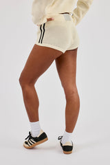 Knitted Taping Micro Short - Off White