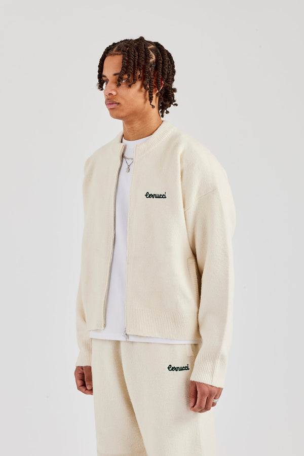 Knitted Zip Through Bomber