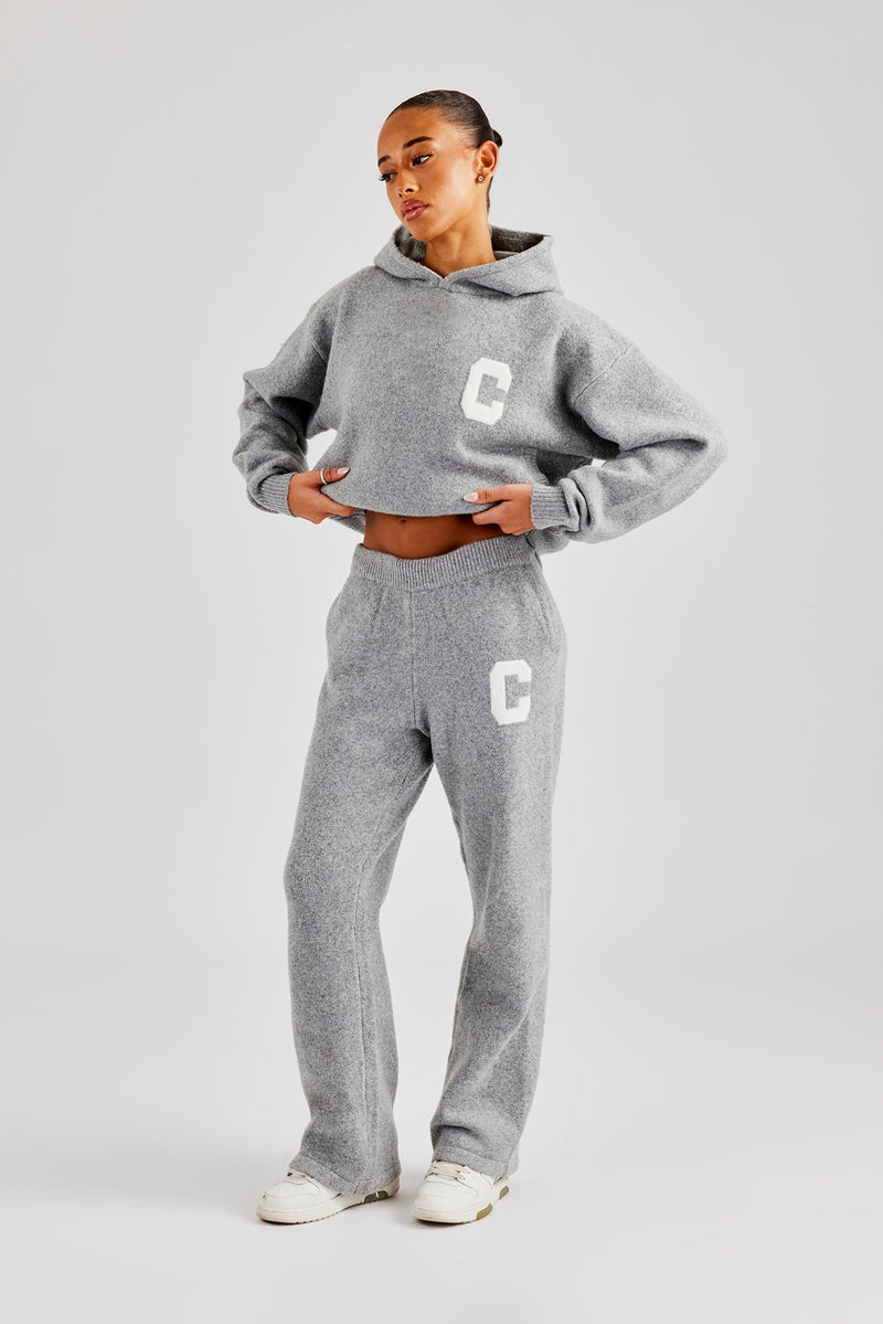 C Knitted Tracksuit - Grey