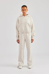 C Knitted Tracksuit - Oatmeal