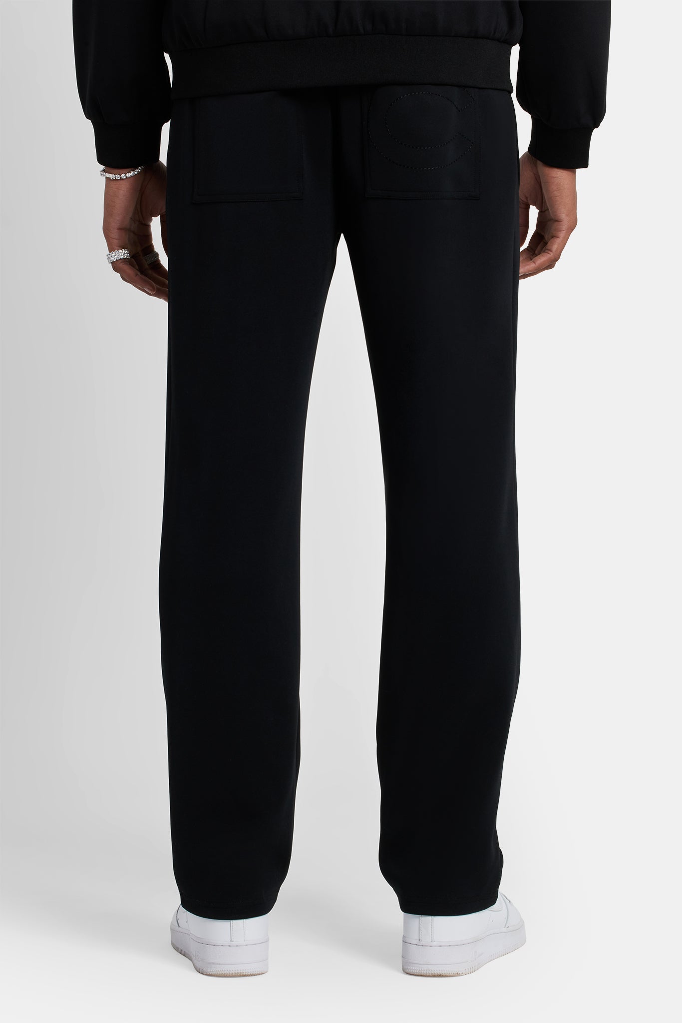 Men Rhinestone Track Suits Rhinestone Crest Tracksuit - Black | Mens Sets | Shop Tracksuits at ...