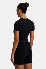 Ruched Cycling Short - Black