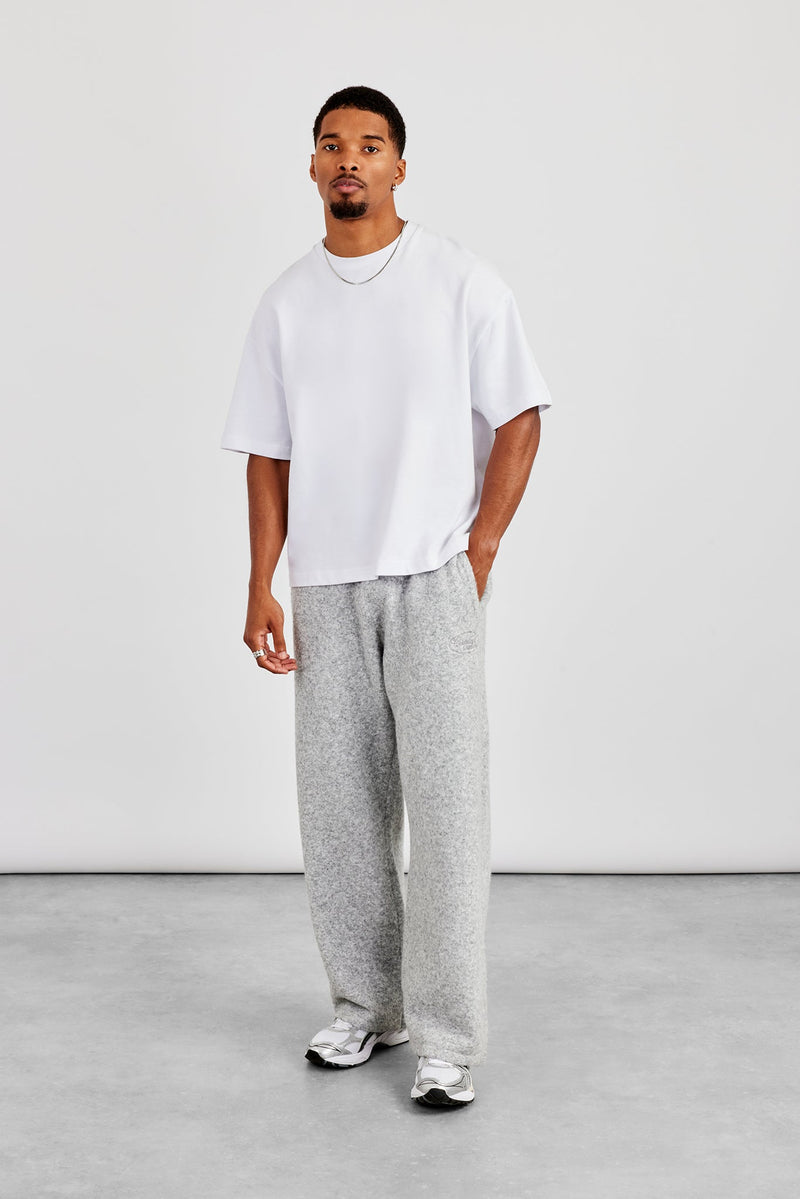 Textured Knitted Jogger - Grey