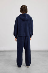 CN Knitted Zip Through Hoodie & Baggy Jogger - Navy