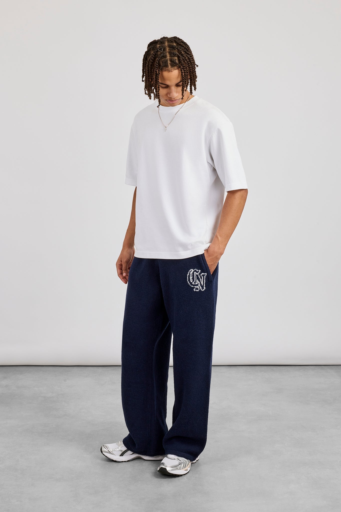 CN Knitted Baggy Jogger - Navy