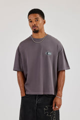 Washed Tempo Perdido Boxy T-Shirt - Grey