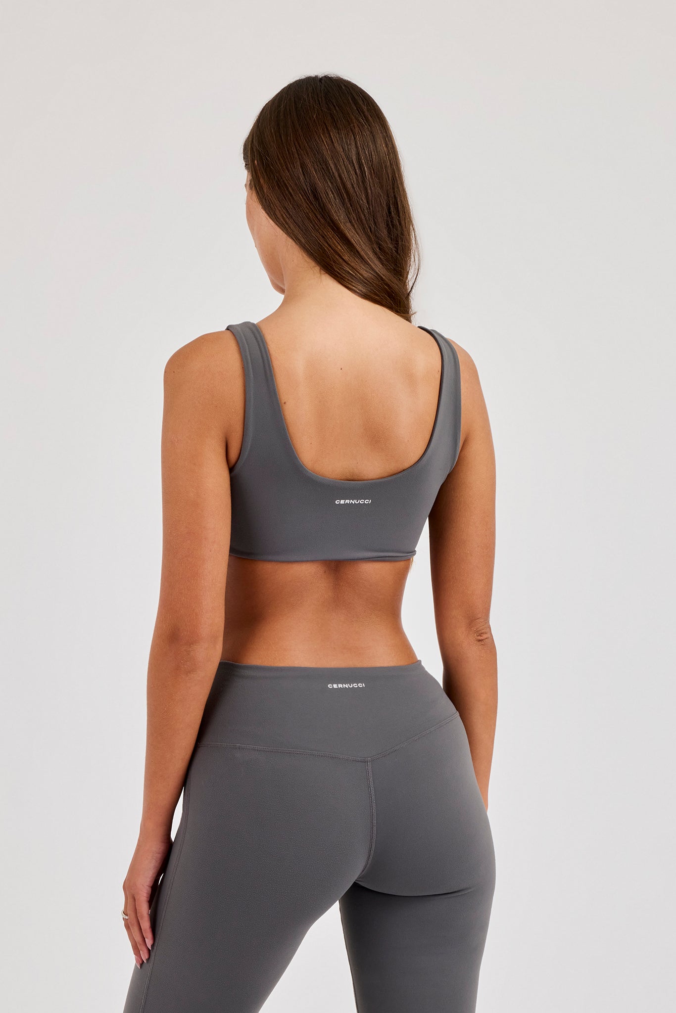Classic Scoop Neck Bralet - Granite Grey