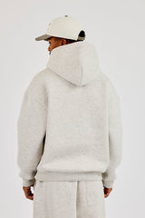 480GSM Fleece Hoodie - Grey Marl