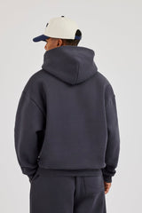 480GSM Fleece Hoodie - Granite Grey