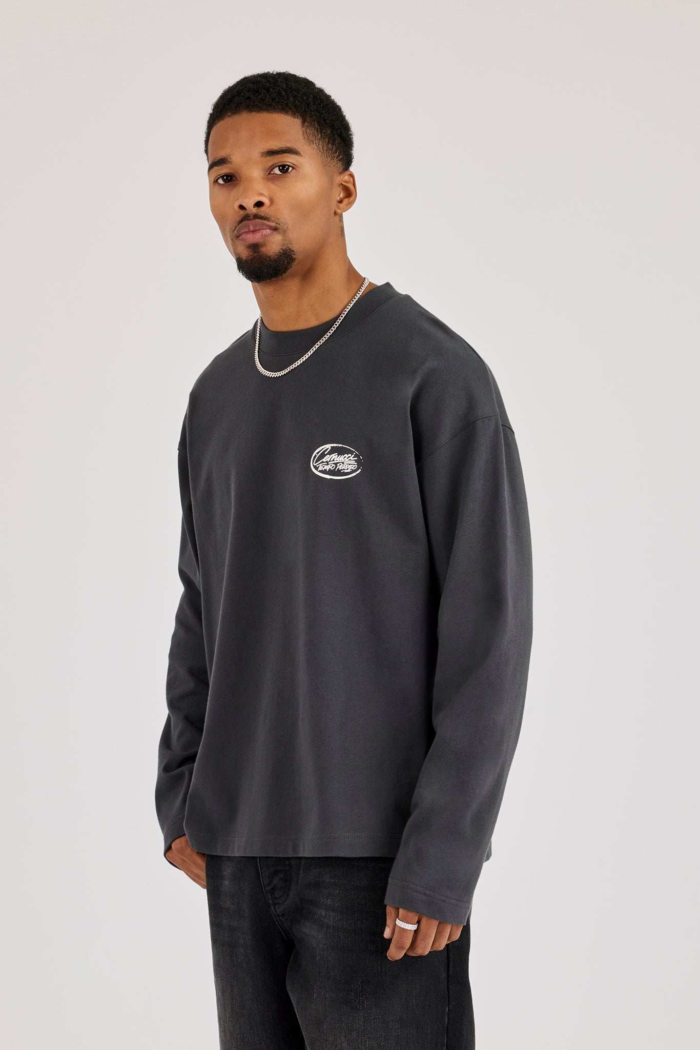 Long Sleeve Tempo Perdido T-Shirt - Charcoal