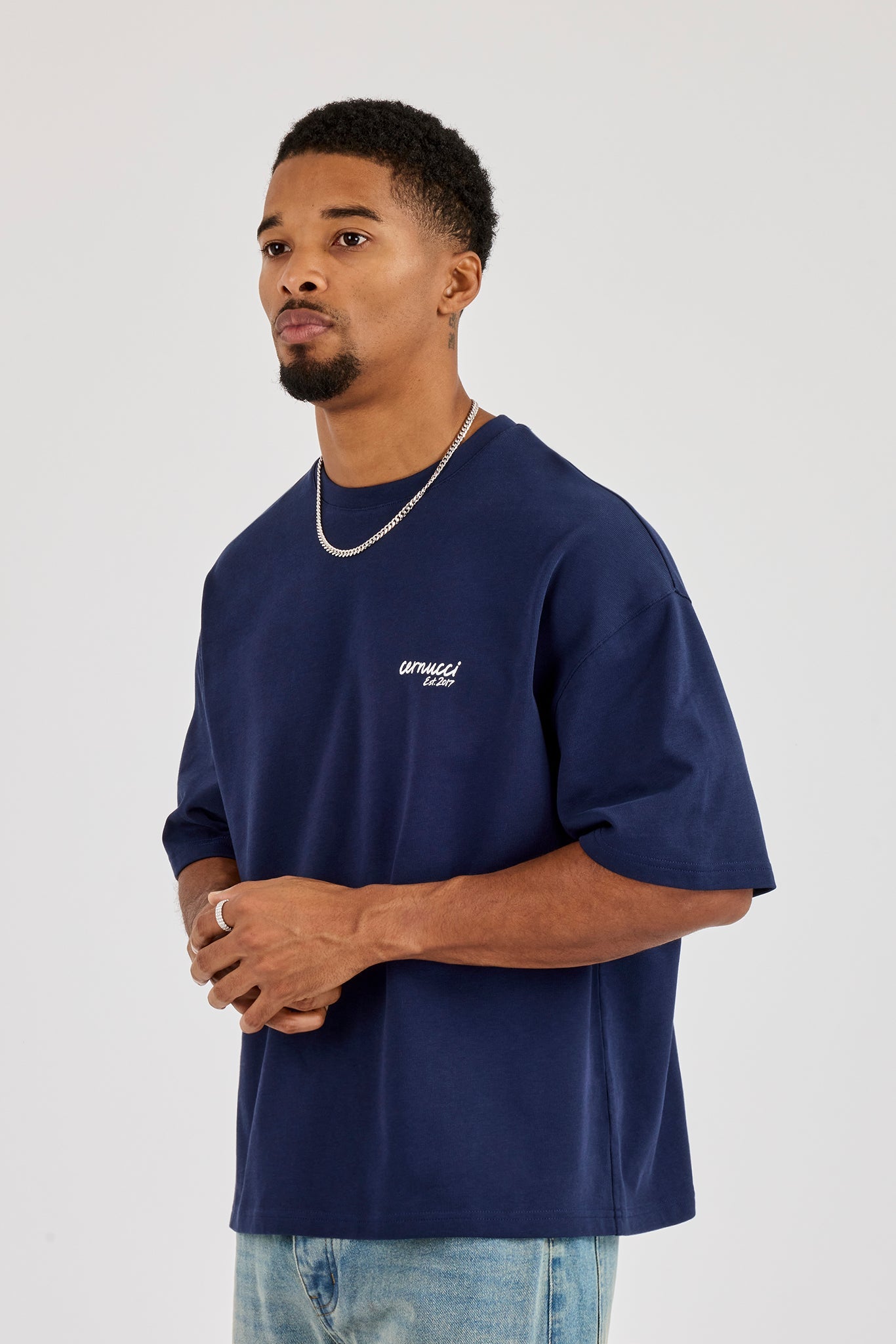 Dias De Luta Boxy T-Shirt - Navy