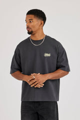 Cernucci Est 2017 Boxy T-Shirt - Charcoal