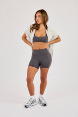 Classic Scoop Neck Bralet - Granite Grey