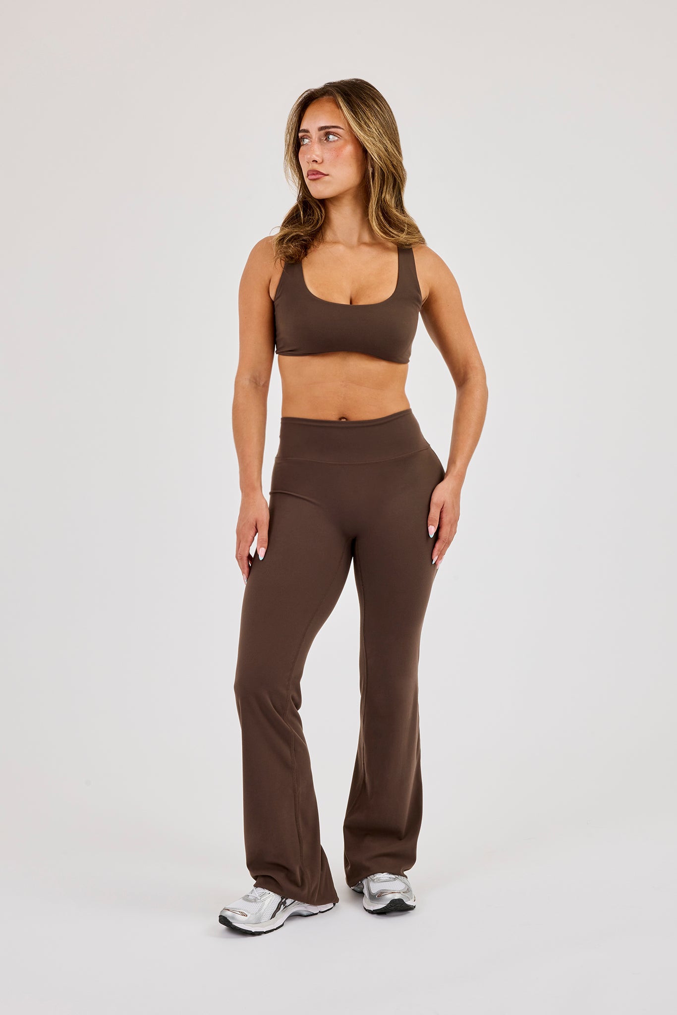 Classic Scoop Neck Bralet - Chocolate