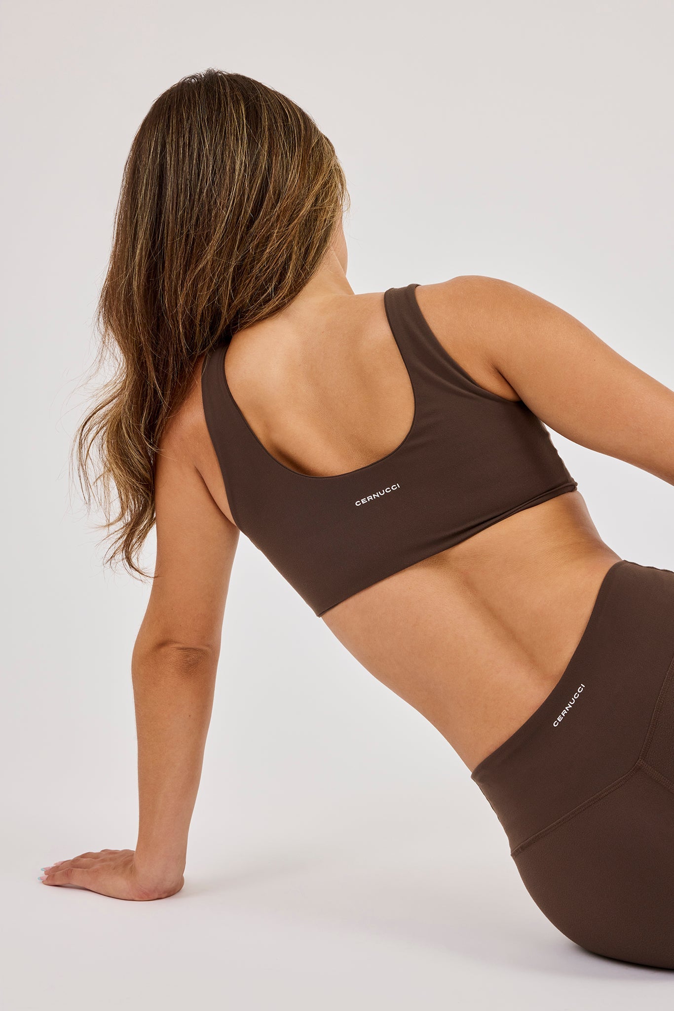 Classic Scoop Neck Bralet - Chocolate