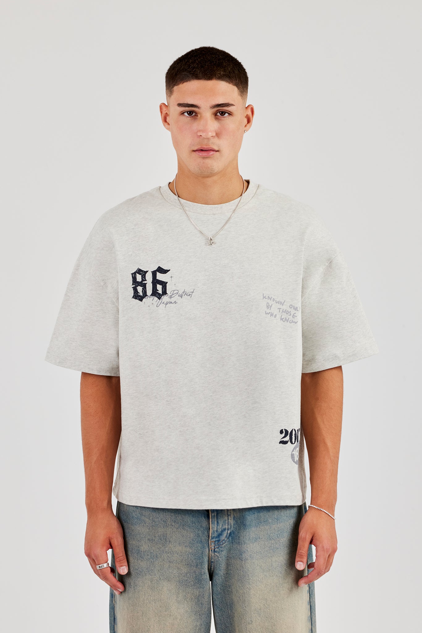 CN Boxy T-Shirt - Ash Grey