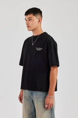 Mar De Dentro Boxy T-Shirt - Black