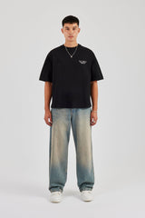 Mar De Dentro Boxy T-Shirt - Black