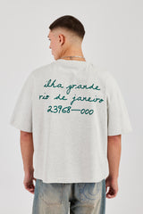 Ilha Grande Boxy T-Shirt - Ash Grey