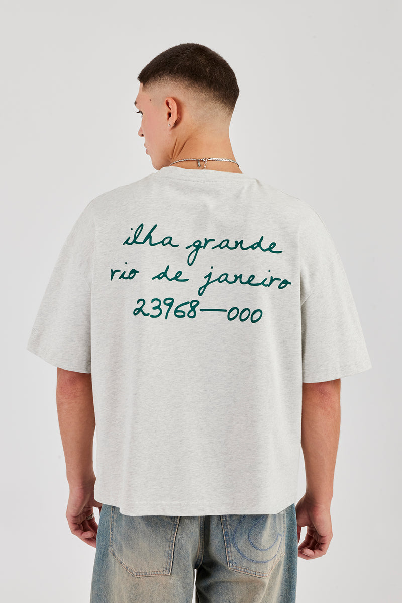 Ilha Grande Boxy T-Shirt - Ash Grey